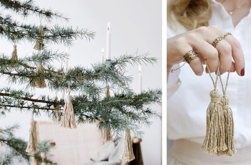 Stijlvolle en minimalistische kerstboom decoratie