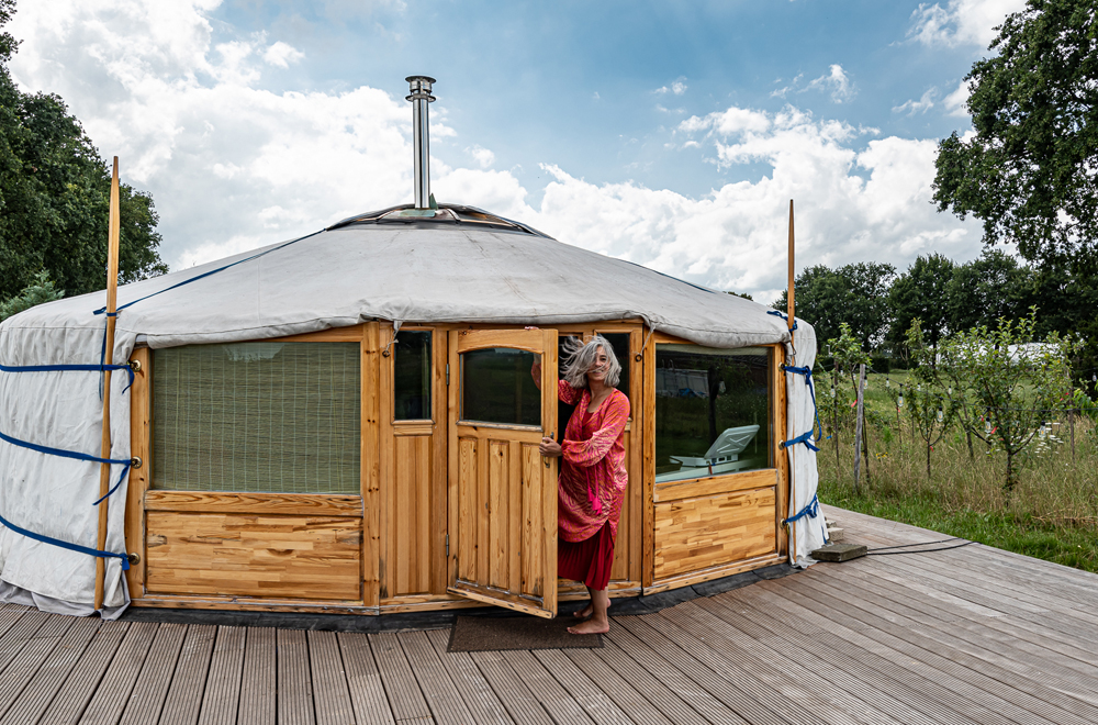 Leuk: slapen in een yurt!