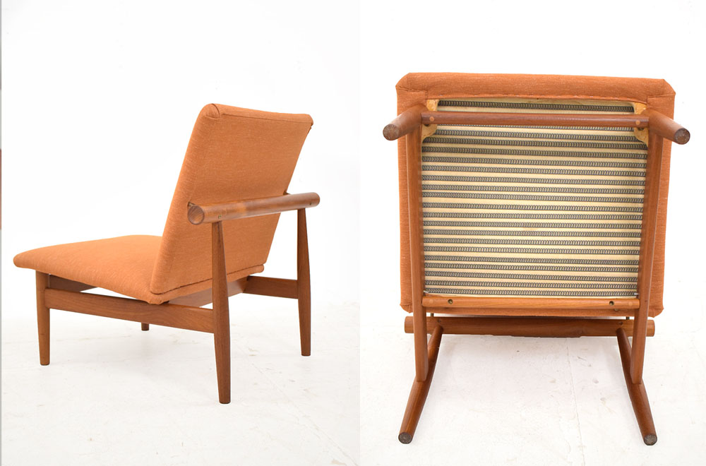 Bron: danish-homestore.com. Vintage teak Japan chair ontworpen door Finn Juhl, 1953