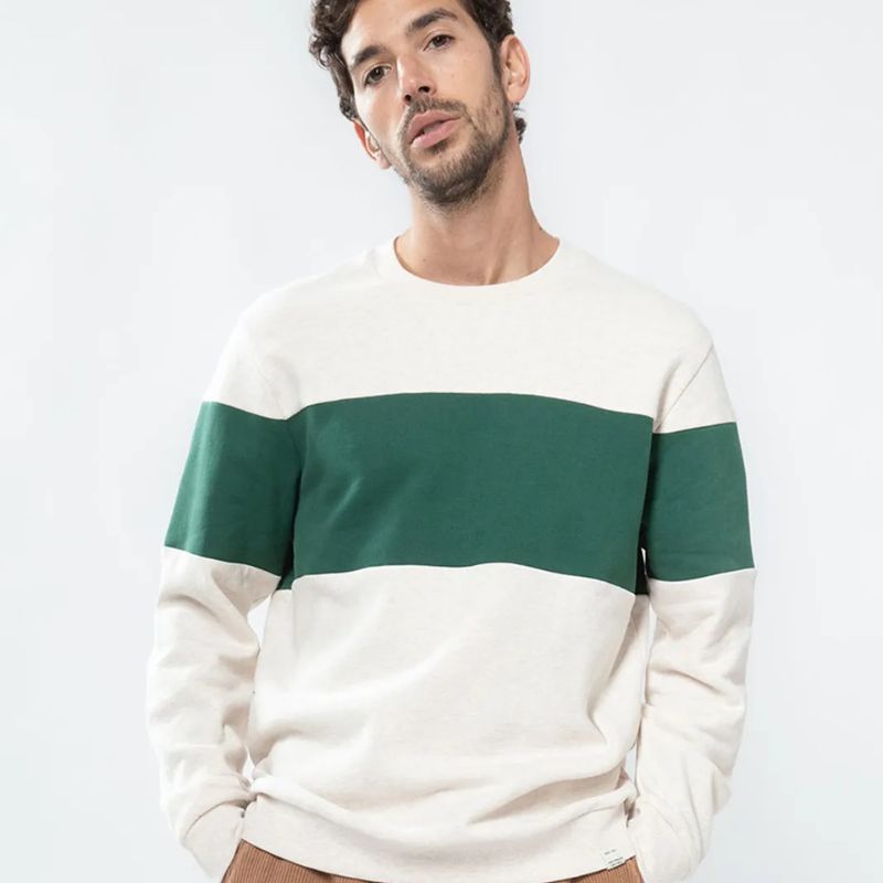 Sweater met groene streep