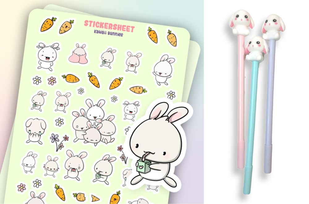 Cute as a bunny stationery!