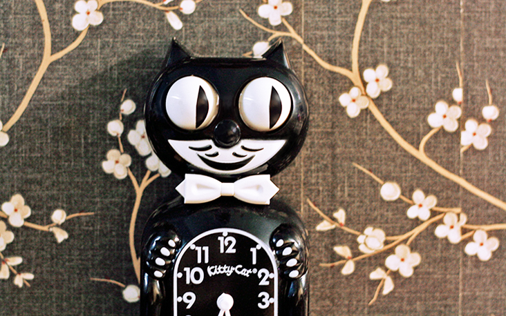 (her)ontdekt: de art deco Kit-Cat Clock uit Amerika met bewegende ogen en swingende staart!