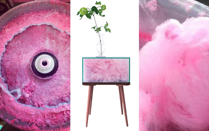 cotton candy side-table