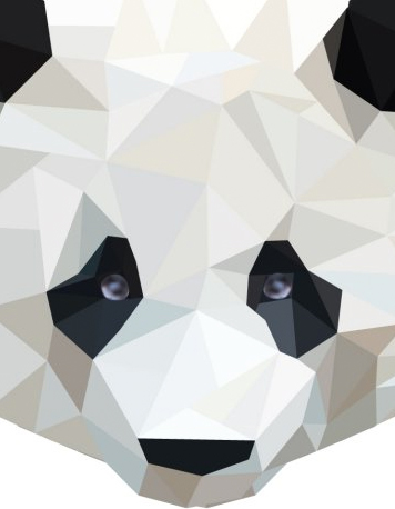 Diamond animals - panda