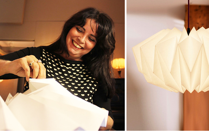 Meet Danielle! Ik denk niet dat ik 't haar na ga doen: het vouwen van een origamilamp!